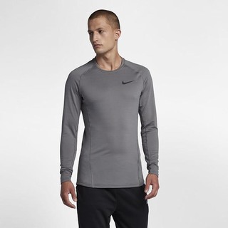 Top Nike Pro Warm Maneca Lunga Barbati Negrii | WYOP-71308